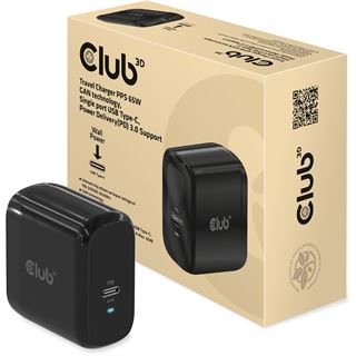 Club3D Reiseladeger&auml;t 1xUSB Typ C, PD 65W retail