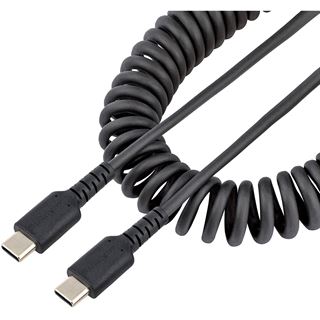 (€12,90*/1m) 1.00m Startech USB2.0 Ladekabel aufgerollt USB C