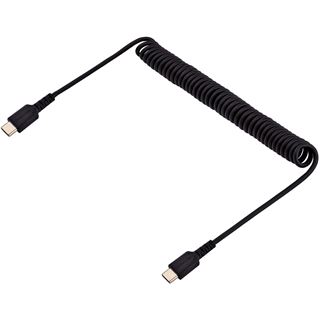 (€12,90*/1m) 1.00m Startech USB2.0 Ladekabel aufgerollt USB C