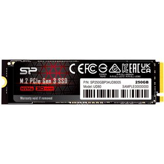 250GB Silicon Power SSD UD80 M.2 PCIe Gen3 x4 NVMe 3400/1000 MB/s