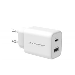 Conceptronic Ladegerät 2Port 33W,1xUSB-C PD weiss