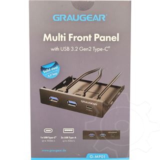 GrauGear USB-HUB Multi Front Panel, USB 3.2 Gen2 Type-C retail G-MP01