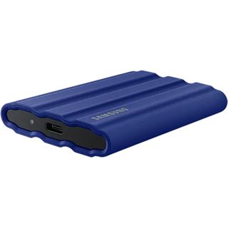 1TB Samsung Portable SSD T7 Shield USB 3.2 Gen 2 + IPS 65 blau