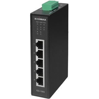Edimax Industrieller 5-Port Gigabit DIN-Schienen-Switch