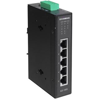 Edimax Industrieller 5-Port Gigabit DIN-Schienen-Switch