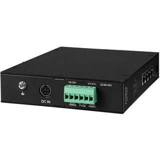 Edimax Industrieller 5-Port Gigabit PoE+ DIN-Schienen-Switch mit 1