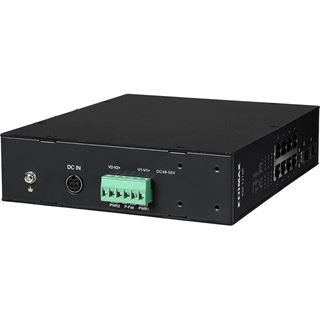 Edimax Industrieller 10-Port Gigabit PoE+-DIN-Schienen-Switch mit 2