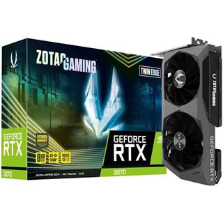 8GB ZOTAC GeForce RTX 3070 Twin Edge LHR Aktiv PCIe 4.0 x16 (Retail)