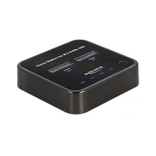 Delock M.2 Dockingstation f&uuml;r 2 x M.2 NVMe PCIe SSD mit Klon