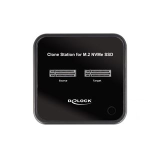 Delock M.2 Dockingstation f&uuml;r 2 x M.2 NVMe PCIe SSD mit Klon