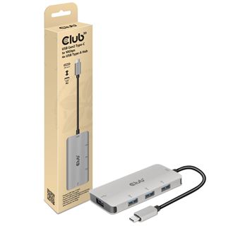 Club 3D USB-Hub USB 3.1 Typ C > 4x USB 3.1 Typ A 10Gbps retail