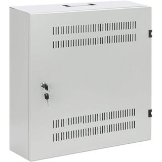 INTELLINET Flacher 48,3cm 19Zoll Wandverteiler mit Montageschienen 4