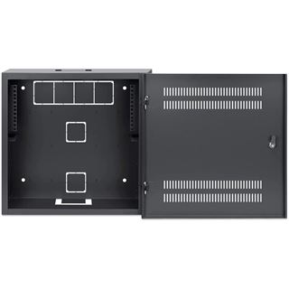INTELLINET Flacher 48,3cm 19Zoll Wandverteiler mit Montageschienen 4
