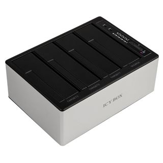 IcyBox Dockingstation für 4 HDD/SSD, SATA 2,5"/3,5",