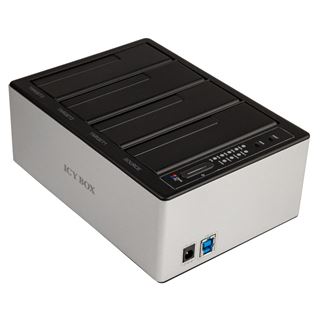 IcyBox Dockingstation für 4 HDD/SSD, SATA 2,5"/3,5",