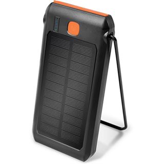LogiLink Solar Power Bank 10.000 mAh, PD 18W, schwarz