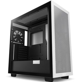 NZXT H7 Flow mit Sichtfenster Midi Tower ohne Netzteil schwarz/weiss