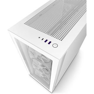 NZXT H7 Elite mit Sichtfenster Midi Tower ohne Netzteil weiss