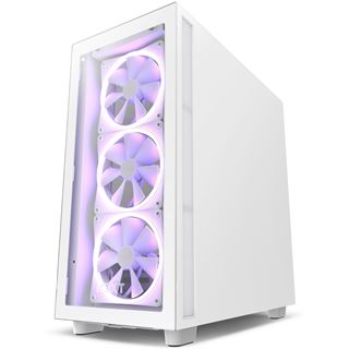 NZXT H7 Elite mit Sichtfenster Midi Tower ohne Netzteil weiss
