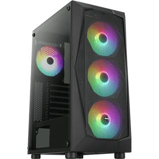 AeroCool Falcon ARGB Midi Tower ohne Netzteil schwarz