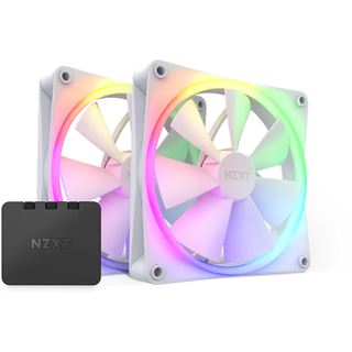 140mm NZXT F140RGB RGB TWIN-Lüfter White RF-R14DF-W1