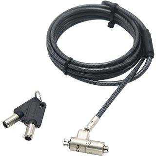 DICOTA Security Cable Nano Lock Ultra Slim Keyed 2,5x6 mm slot black