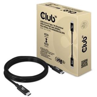 (&euro;13,95*/1m) 2.00m Club 3D USB Anschlusskabel PD USB A Stecker