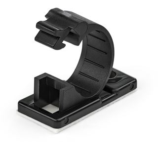 Startech 100 St&uuml;ck Kabelklemmen, schwarz, mittel
