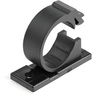 Startech 100 Stück Kabelklemmen, schwarz, groß