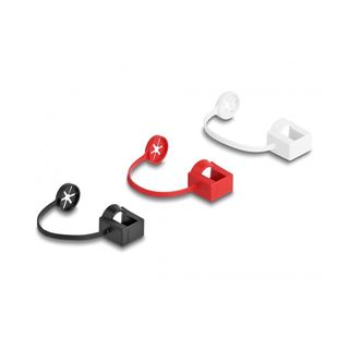 Delock Staubschutz für RJ45 Stecker mit Befestigungsclip 50er