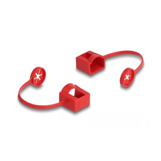 Delock Staubschutz für RJ45 Stecker mit Befestigungsclip 50er