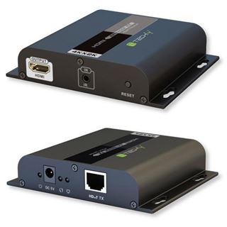 Techly Hdbit 4K HDMI Extender/Empf&auml;nger over IP m. IR, 120