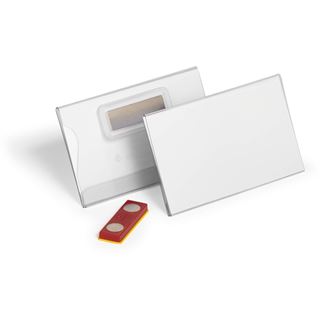 Durable Namensschild m Magnet verdrehsicher 54x90mm 25er PAK