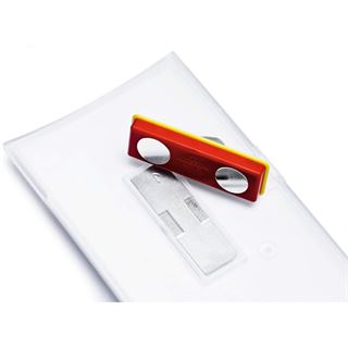 Durable Namensschild Click Fold m Magnet 54x90mm 10Stk trans