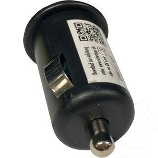 Schwaiger 12V Ladeadapter 1x USB 2.4A schwarz