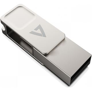128GB V7 TYPE-C+USB 3.2GEN1 silber