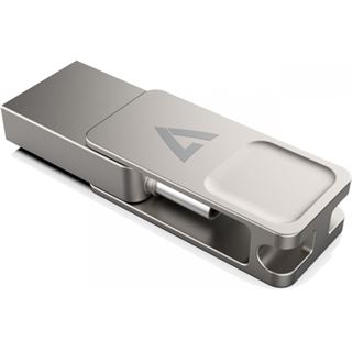 128GB V7 TYPE-C+USB 3.2GEN1 silber