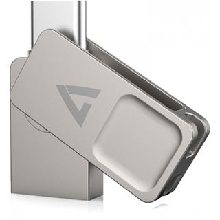 128GB V7 TYPE-C+USB 3.2GEN1 silber