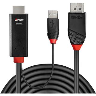 2.00m Lindy HDMI an DisplayPort Adapterkabel