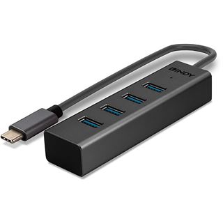 Lindy 4 Port USB 3.2 Gen 1 Typ C Hub 4-port USB 3.2 extern ohne