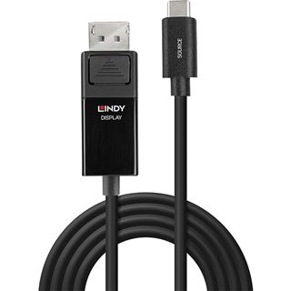 2.00m Lindy USB Typ C an DP 4K60 Adapterkabel mit HDR