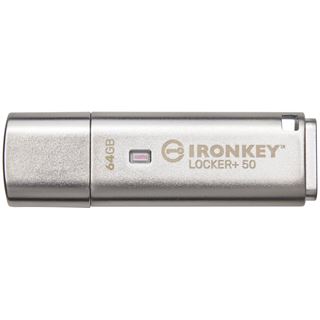 64 GB Kingston IronKey Locker+ 50 silber USB 3.0