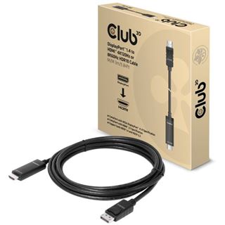 3.00m Club 3D Video DisplayPort 1.4 => HDMI 4K120Hz oder 8K60Hz