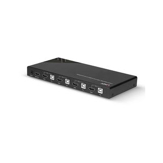 Lindy 4 Port HDMI 18G, USB 2.0 & Audio KVM Switch