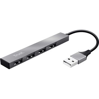 Trust Halyx 4-PORT MINI USB HUB 23786 Aluminium