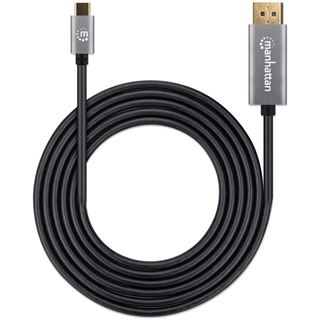 2.00m Manhattan 8K@60Hz USB-C auf DisplayPort 1.4 Adapterkabel 2m