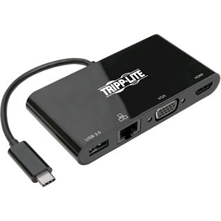 EATON TRIPPLITE USB-C Multiport Adapter - 4K HDMI VGA USB-A GbE HDCP