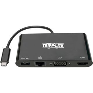 EATON TRIPPLITE USB-C Multiport Adapter - 4K HDMI VGA USB-A GbE HDCP