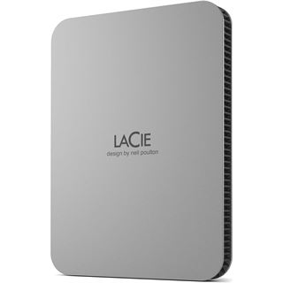 1TB LACIE Mobile Drive HDD USB-C 6,35cm 2,5Zoll Moon Silver mit