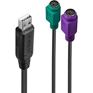 LINDY USB auf PS/2 Konverter Zum Anschluss von zwei